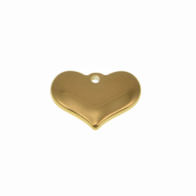 Підвіска з нерж. сталі Серце, 20х15 мм, Покриття 18 kt (STL-059156)