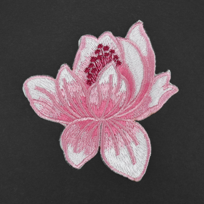 Термоаплікація Квітка, 8х8 см, Рожева (APL-061524)