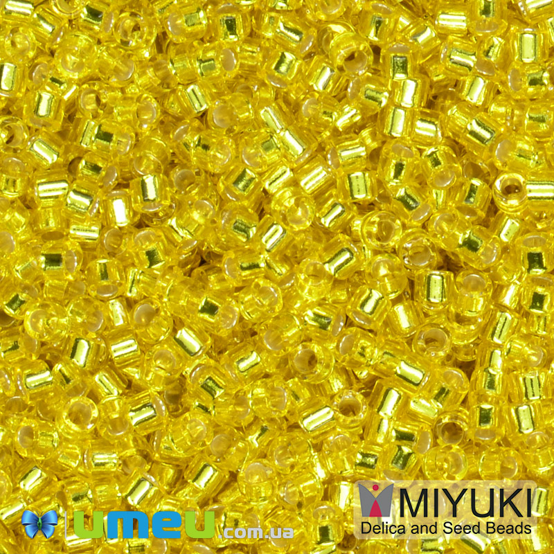 Бісер японський Miyuki Delica 11/0 DB145, Жовтий (BIS-045241)
