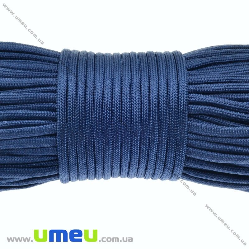 Шнур паракорд семіжільний 4 мм, Синій темний (LEN-012221)