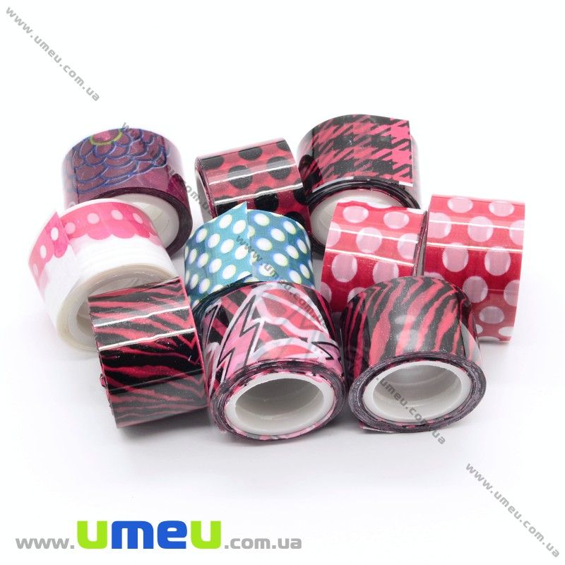 Декоративний скотч, Мікс, 12 мм (DIF-022515)