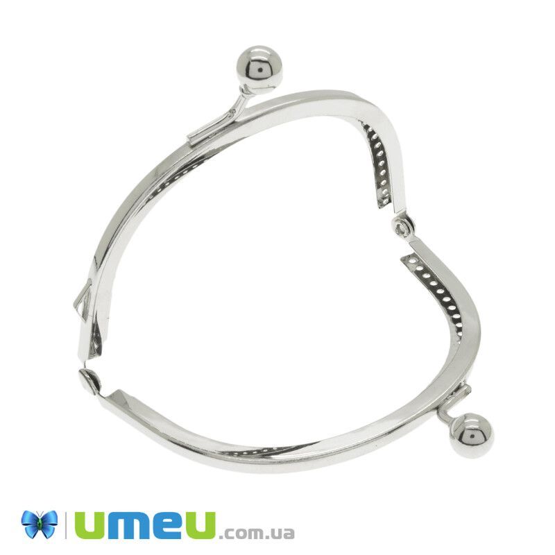 Фермуар металевий, Темне срібло, 8,8х7 см (BAG-042118)