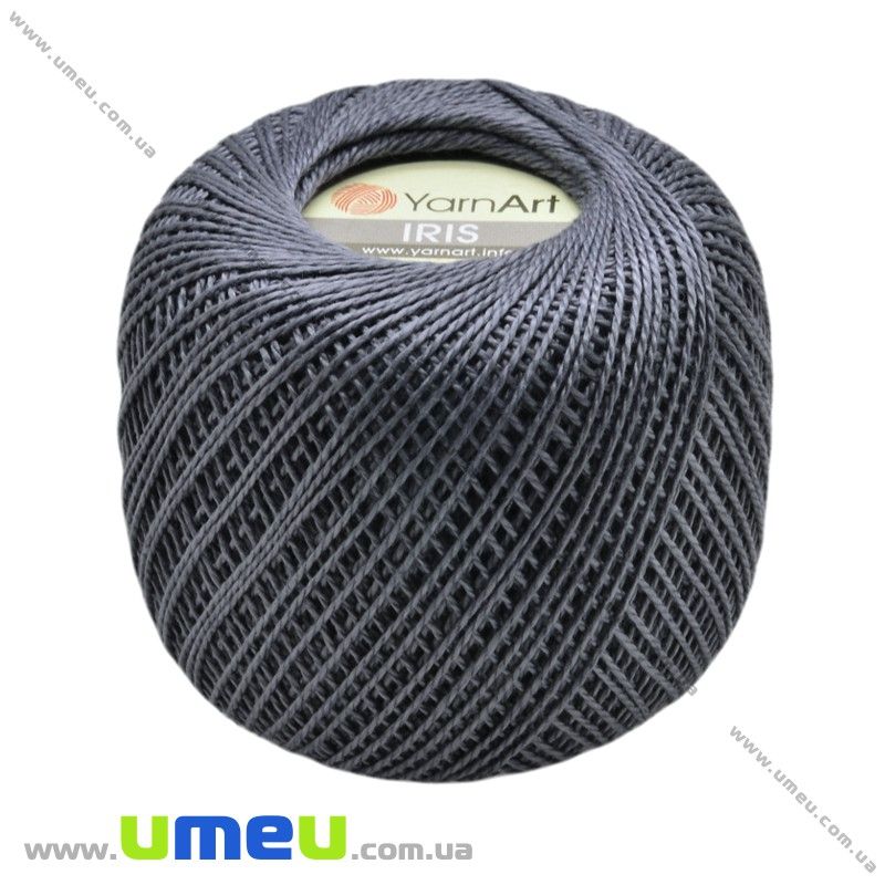 Пряжа YarnArt Iris 20 г, 138 м, Сіра темна 934 (YAR-022993)