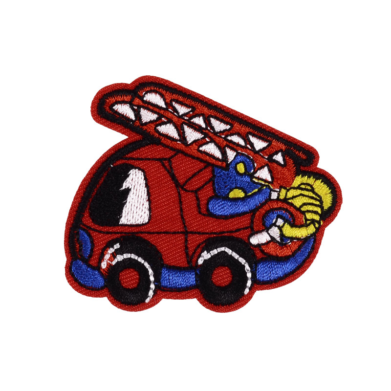 Термоаплікація дитяча Пожежна машина, 6,5 х5,5 см (APL-055126)