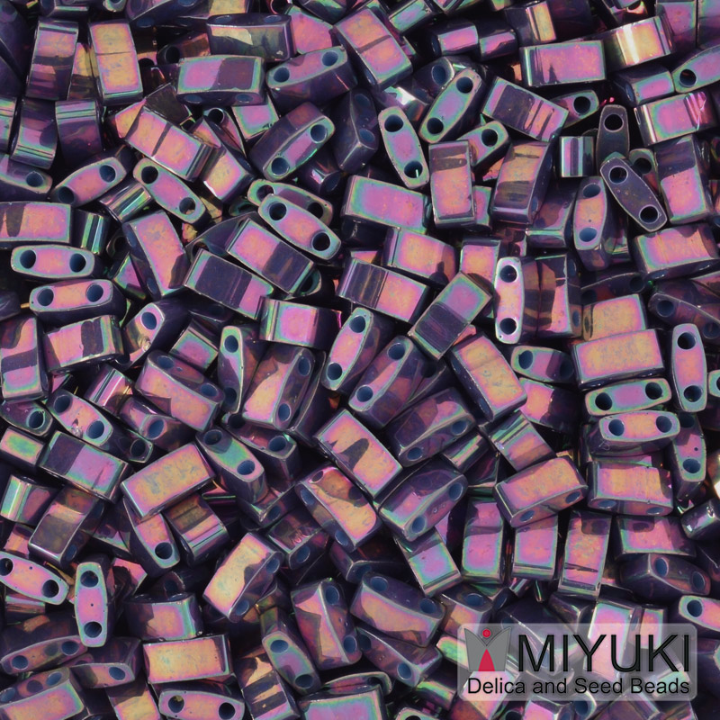 Бісер японський Miyuki HALF TILA №1898, 5х2,3 мм, Ірис фіолетовий (BIS-053244)