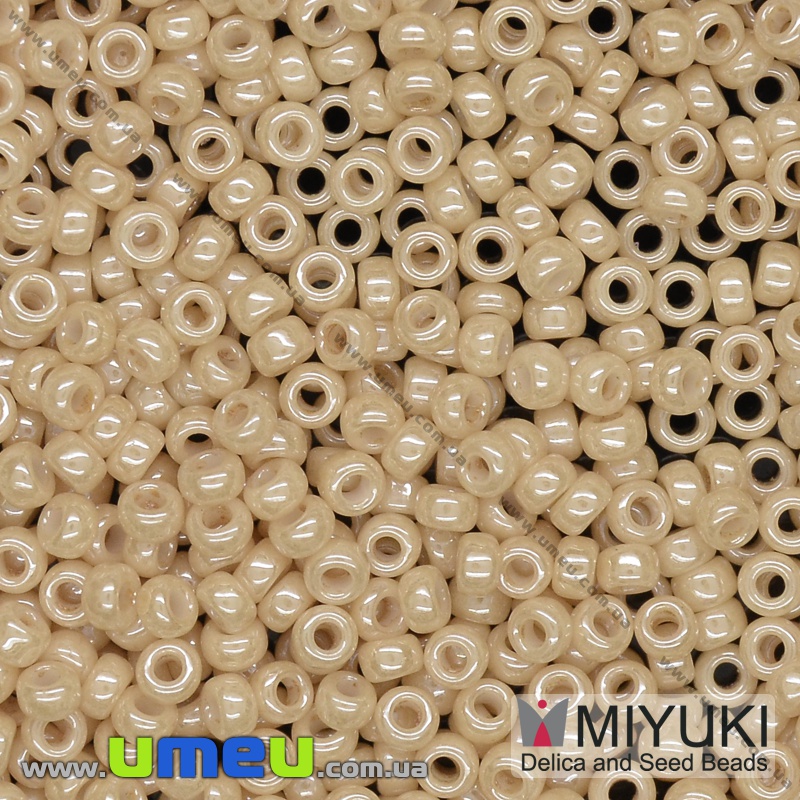 Бисер японский Miyuki круглый RR 11/0 №593, Бежевый (BIS-036701)