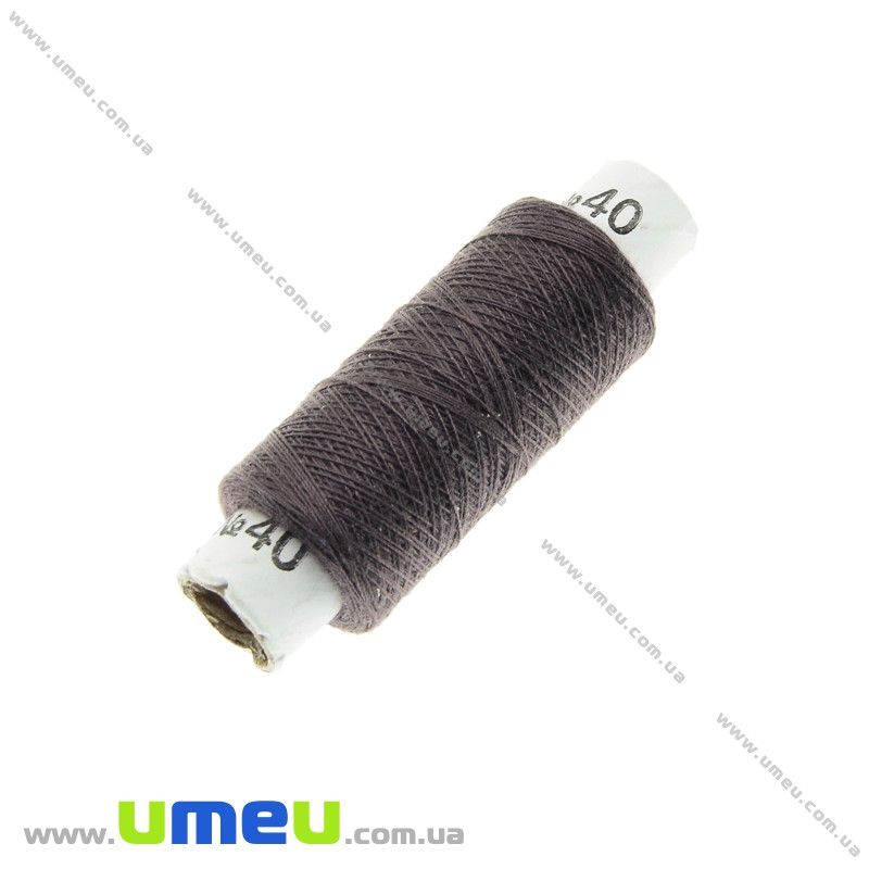 Нить полиэстеровая EVRO №40, Коричневая темная, 200 м (MUL-021142)