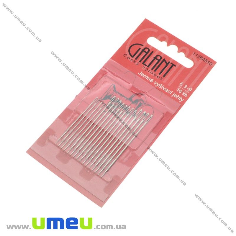Набір голок Galant №3-9, 16 шт мікс (SEW-013924)