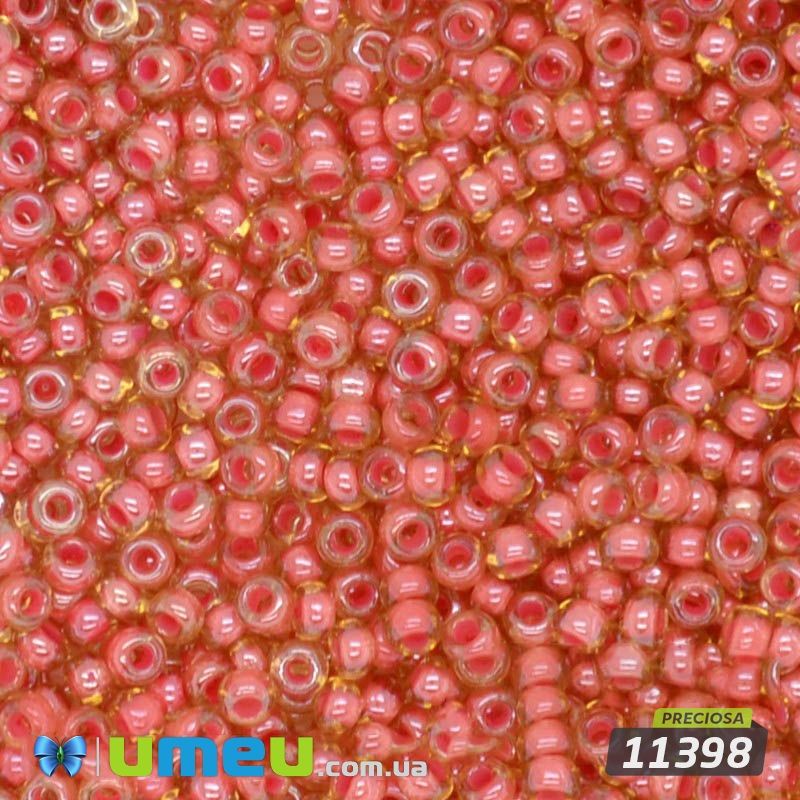 Бісер чеський №951/11398, Рожевий темний, Хамелеон, 10/0 (BIS-003946)