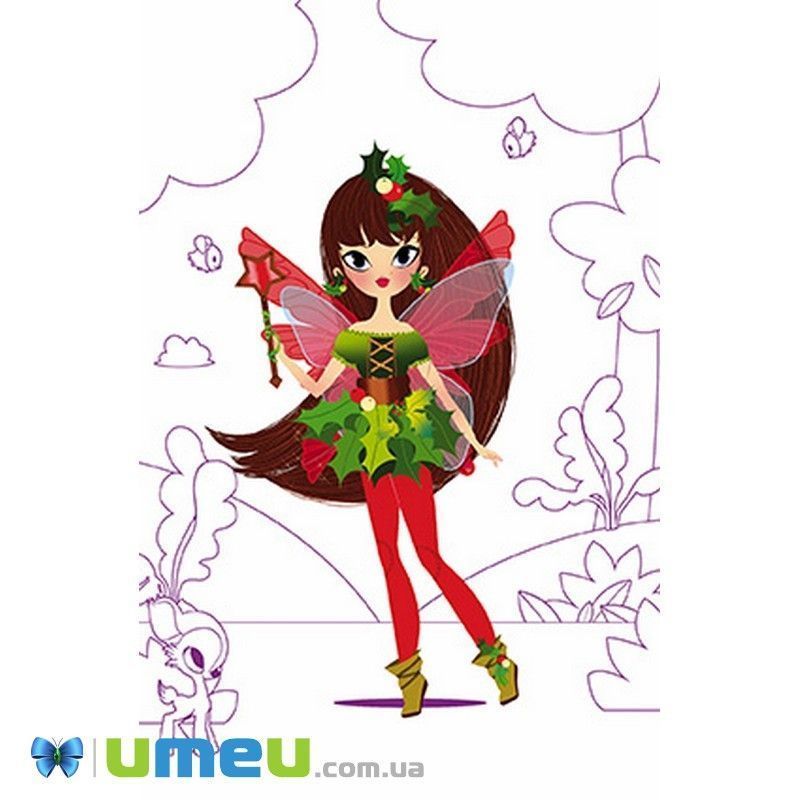 Наклейки модные наряды Janod Маленькие феи (DIF-043493)