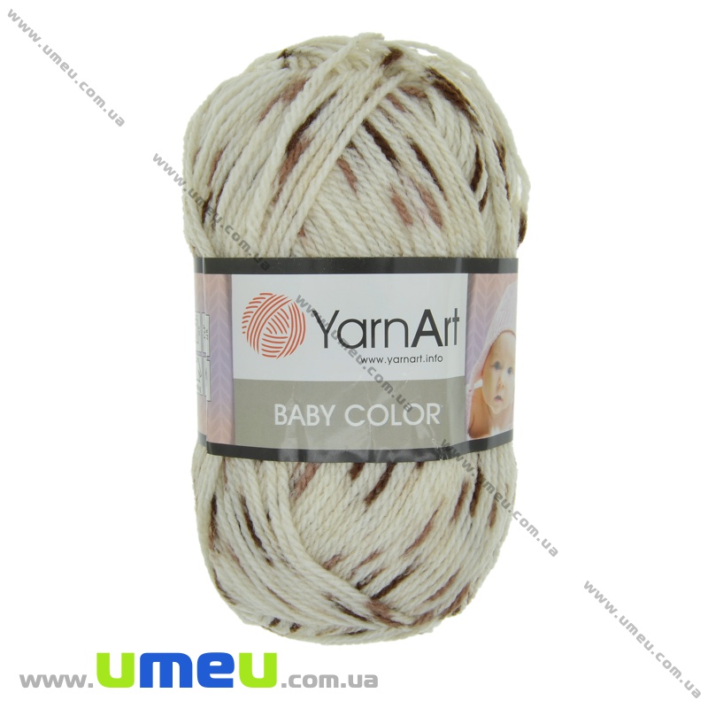 Пряжа YarnArt Baby Color 50 г, 150 м, Коричнева світла 269 (YAR-034915)