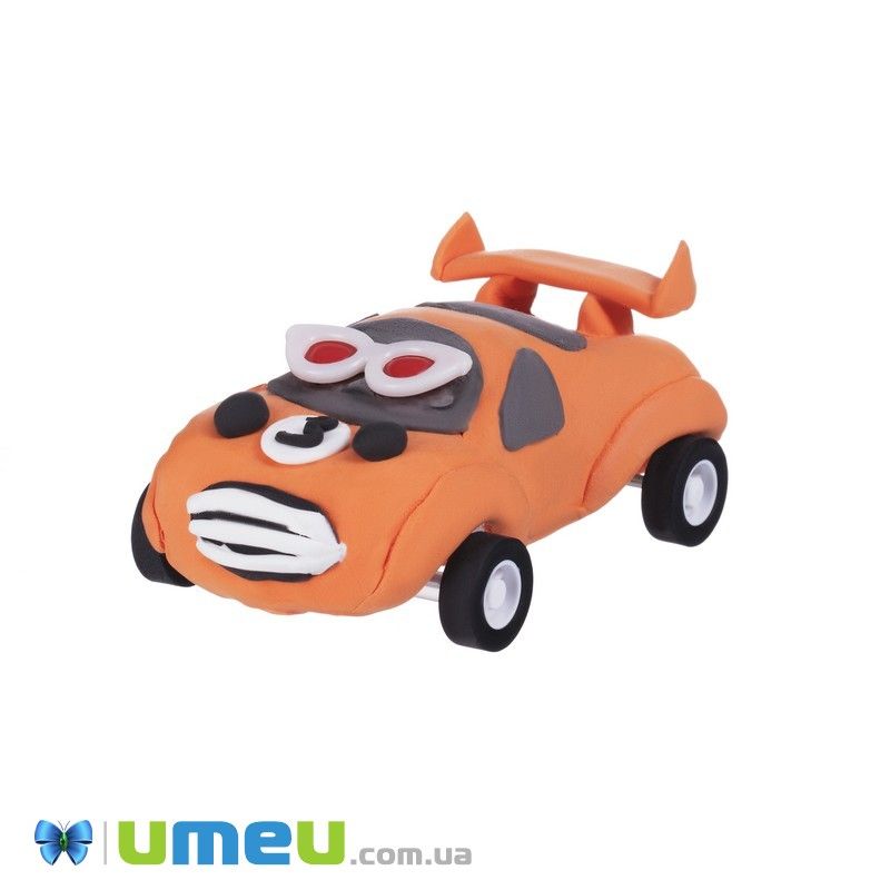 Маса для ліплення Paulinda Super Dough Racing time Машинка помаранчева (DIF-043529)