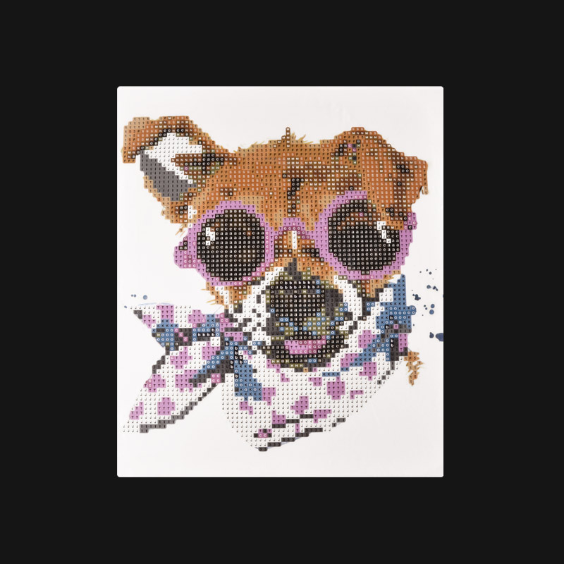 Набір алмазного живопису на картоні 25х21 см, Dog fashion (SXM-051471)