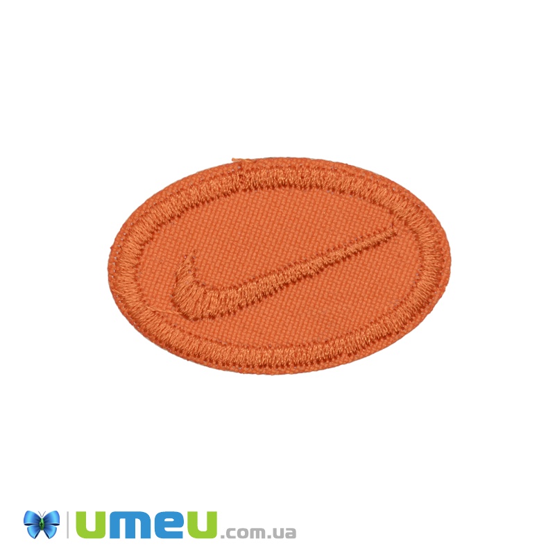 Термоаппликация Nike, 4х2,5 см, Оранжевая (APL-038173)