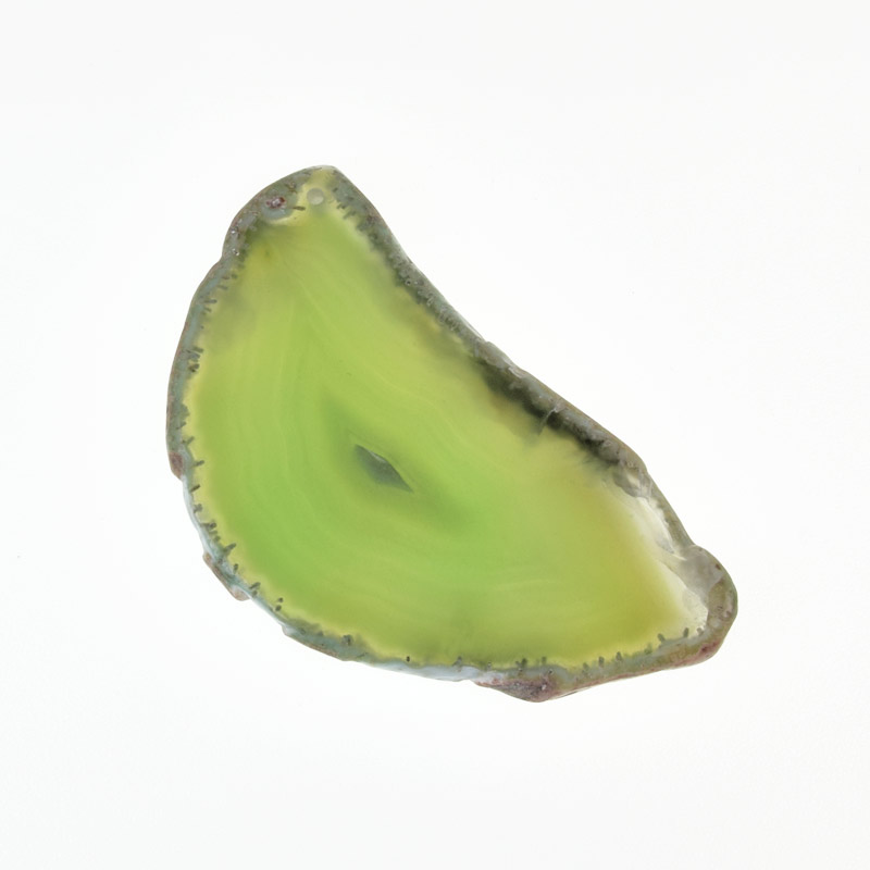 Зріз Агата, Зелений, 74х41 мм (POD-011978)
