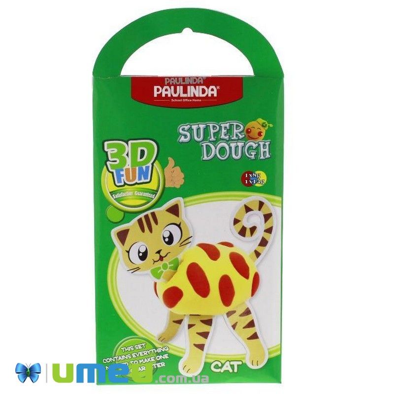 Маса для ліплення Paulinda Super Dough 3D FUN Кіт (DIF-043568)