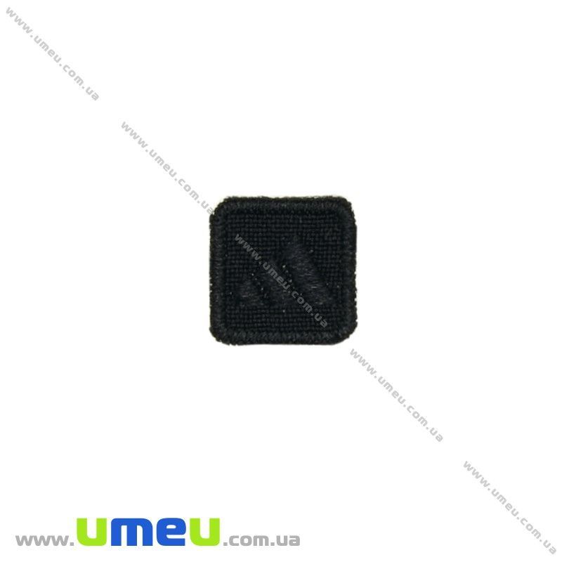 Термоаплікація Adidas, 1,5х1,5 см, Чорна (APL-024745)