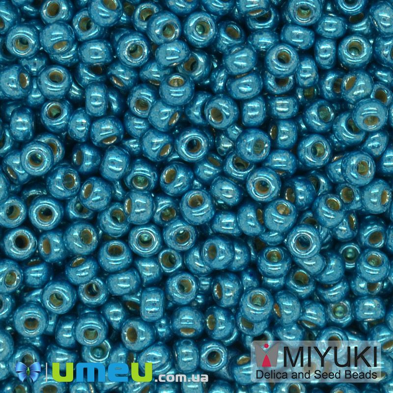 Бісер японський Miyuki круглий RR 11/0 №5113 Duracoat Galvanized, Бірюзовий (BIS-045729)