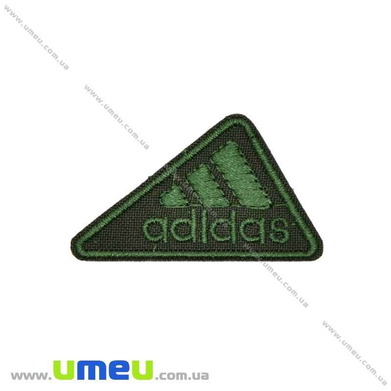 Термоаплікація Adidas, 5х3 см, Хакі (APL-029972)