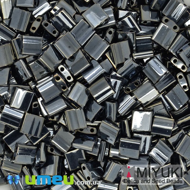 Бісер японський Miyuki TILA №464, 5х5 мм, Мокрий асфальт (BIS-046053)