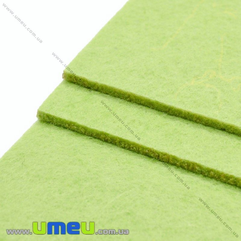 Фетр 2 мм, 10х15 см, 238 Салатовий світлий (FLT-027408)