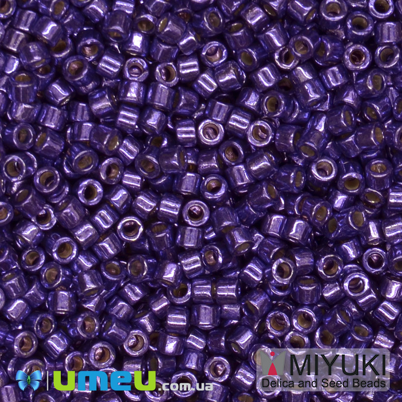 Бісер японський Miyuki Delica 11/0 DB2510, Duracoat Galvanized, Фіолетовий (BIS-045500)