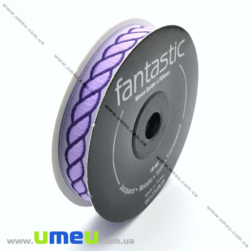Тесьма Fantastic верёвочка, 14 мм, Сиреневая (LEN-010938)