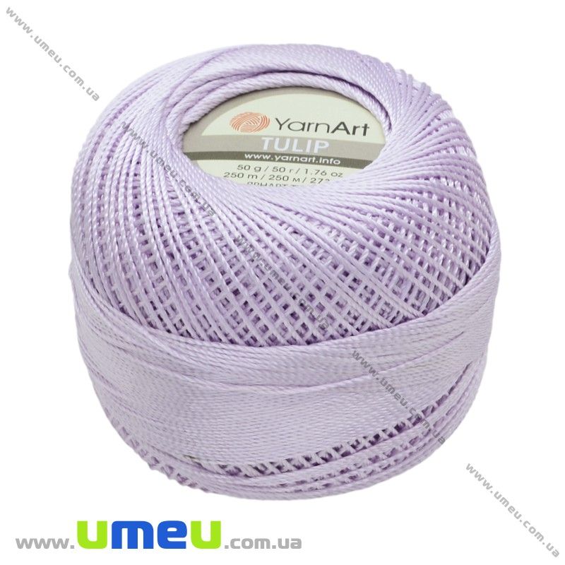 Пряжа YarnArt Tulip 50 г, 250 м, Сиреневая светлая 411 (YAR-025050)