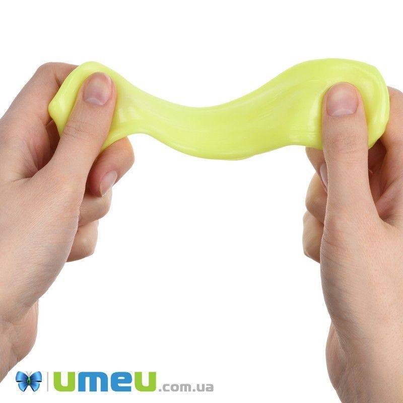Розумний пластилін Paulinda Thinking Clay Світиться в темряві 30г (жовтий) (DIF-043403)