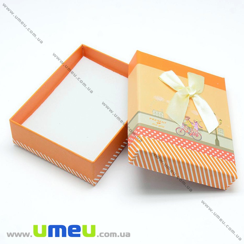 Подарункова коробочка Прямокутна, 8х5х2,6 см, Блакитна (UPK-035284)