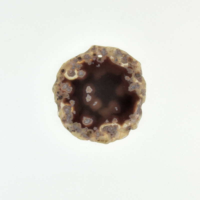 Зріз Агата, Коричневий, 47х44 мм (POD-032430)