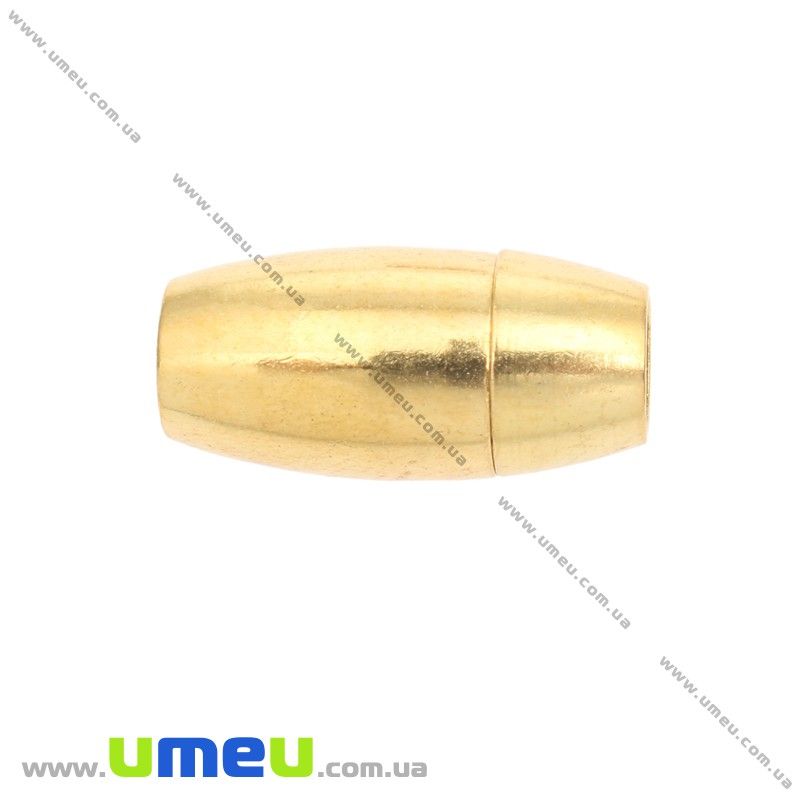 Замок магнітний для вклеювання шнура, Золото, 20х10 мм (ZAM-020090)