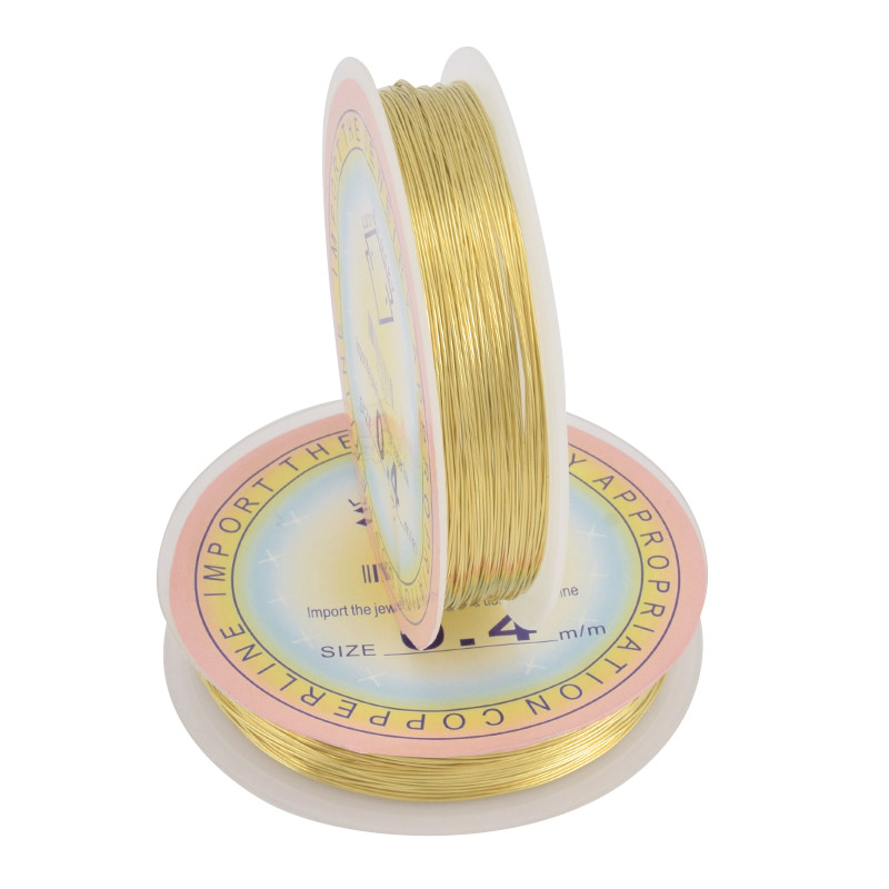 Дріт мідний, 0,4 мм, Золотистий (LES-063126)