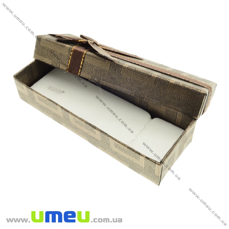 Подарочная коробочка Прямоугольная, 12х4,5х2,5 см, Коричневая (UPK-023193)