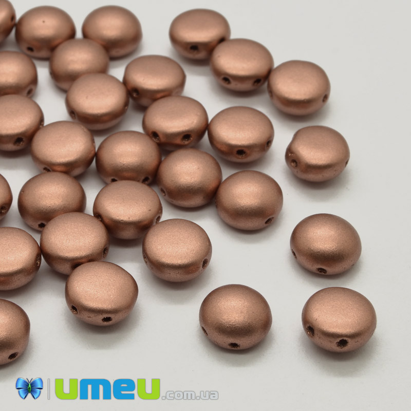 Бусина чешское стекло Preciosa Candy 8х5 мм, №02010/01770, Бронзовая (BUS-040604)