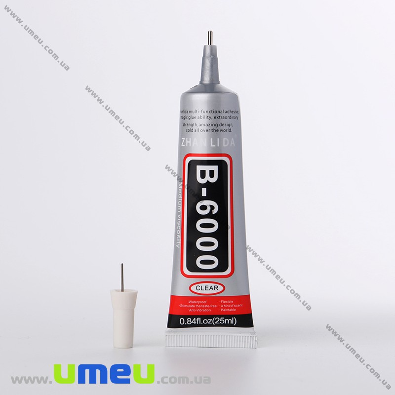 Клей B6000 для страз (с иглой), 25 мл (INS-012388)