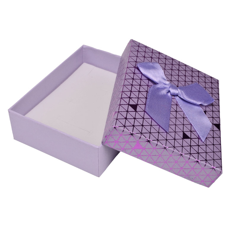 Подарочная коробочка Прямоугольная, 9х7х3 см, Сиреневая (UPK-053802)