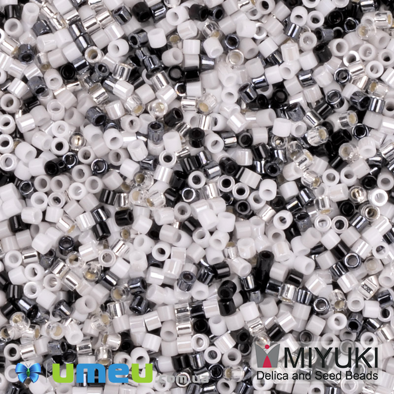 Бісер японський Miyuki Delica 15/0 DBSmix02, Різнокольоровий (BIS-049721)