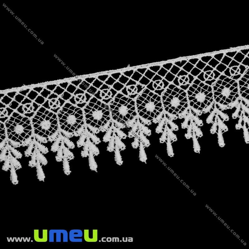 Мереживо плетене, 50 мм, Біле (LEN-011848)