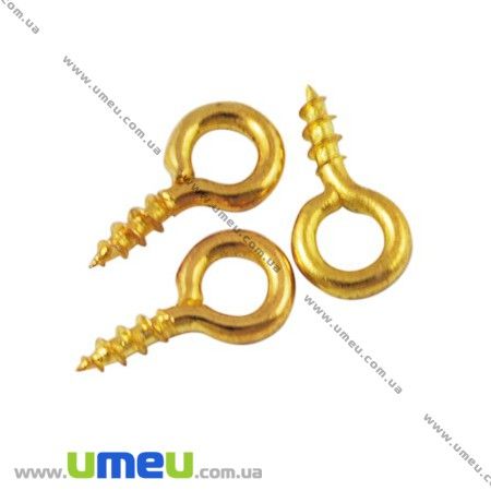 Гвинтові штифти, Золото, 8х4 мм (PIN-007269)