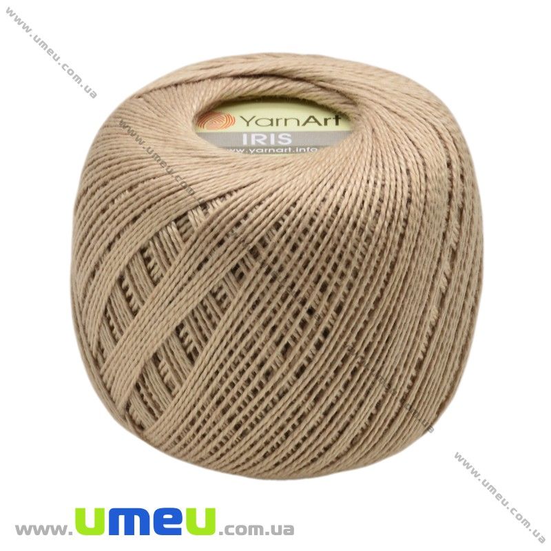 Пряжа YarnArt Iris 20 г, 138 м, Коричнева світла 930 (YAR-022986)