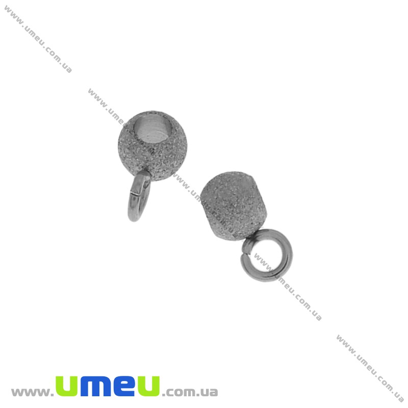 Бейл з нержавіючої сталі, 7х3х4 мм, Темне срібло (STL-034101)