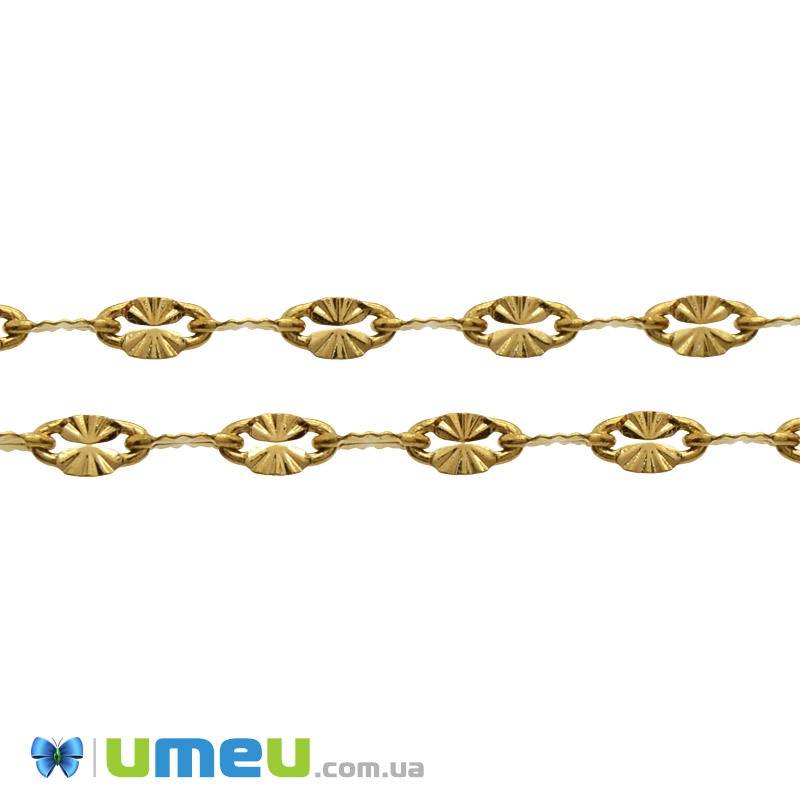 Ланцюг із нержавіючої сталі, Золото, 4,2х2 мм (STL-046969)