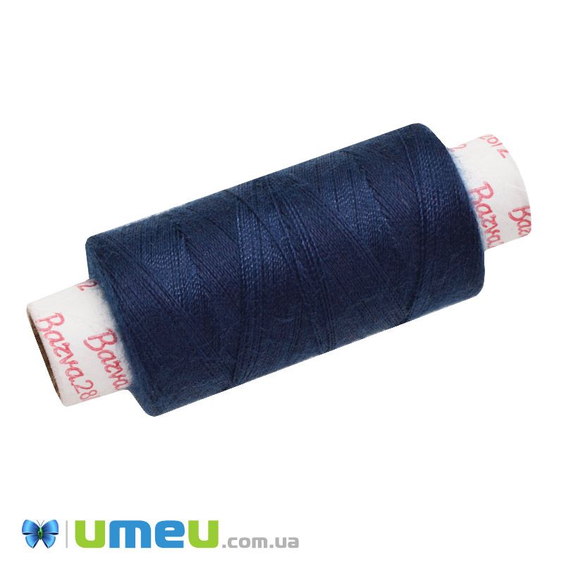 Нитка армована Барва, 28/2, №2001 Синя джинс, 200 м (MUL-040039)