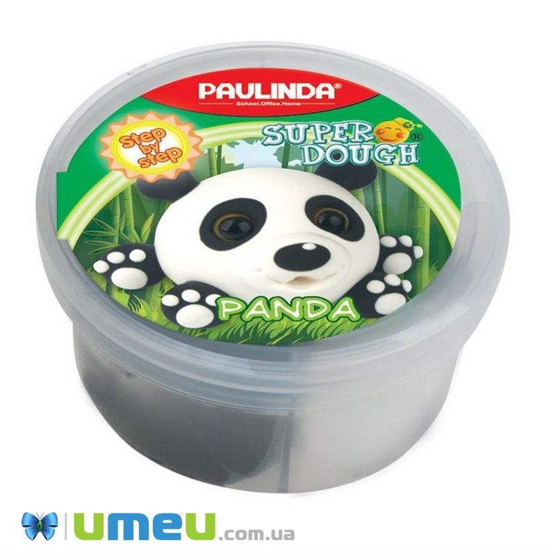 Маса для ліплення Paulinda Super dough 40г Панда (DIF-043562)