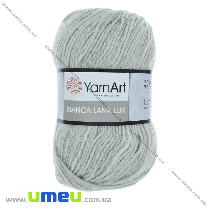 Пряжа YarnArt Bianca Lana Lux 100 г, 250 м, Сіра 858 (YAR-029638)
