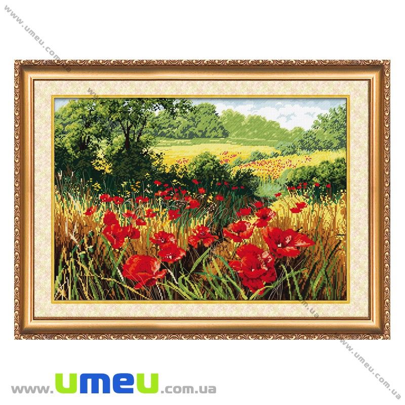 Набір для вишивання нитками Абрис Арт, Макове поле, 48х33 см (SXM-024898)