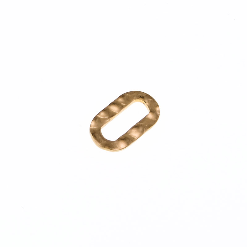 Конектор з нерж. сталі, Овал, 12х7 мм, Золото (STL-055698)