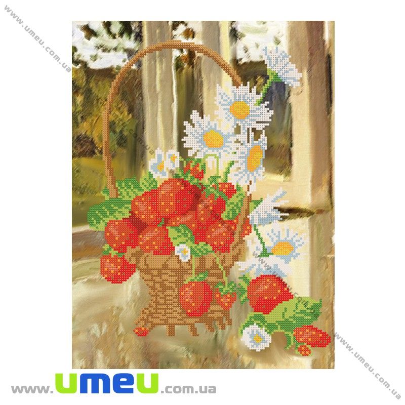 Схема для виш. бісером Марічка, Полуничка, 35х26 см (UPK-027769)