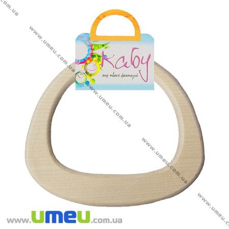 Ручки для сумок дерев'яні Nature, Натуральне дерево, 160х140 мм (BAG-002350)